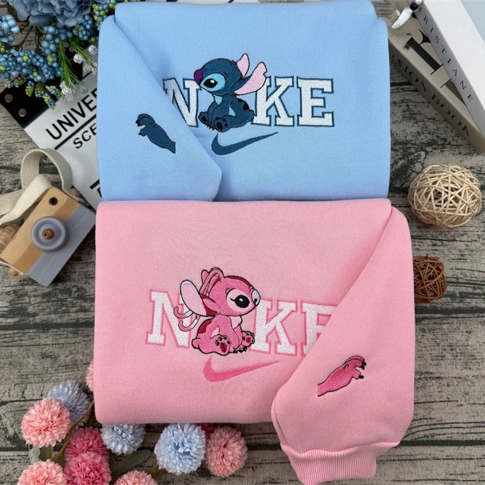 Nike Blue and Pink Stitch Sweatshirt Set